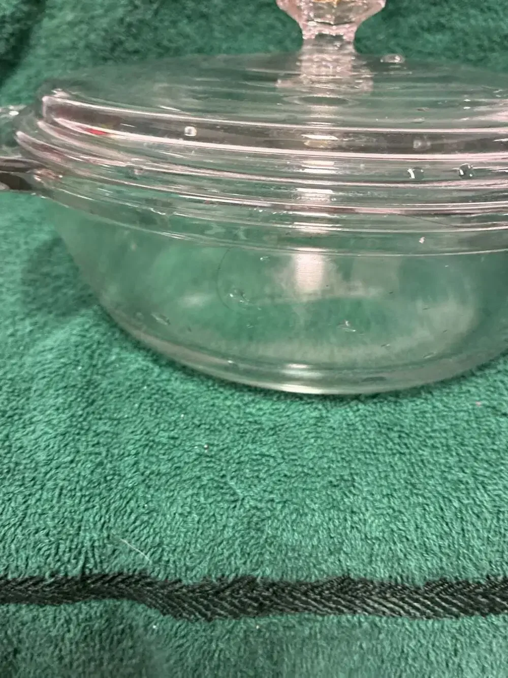 Anchor Hocking Clear Glass Round 2 Quart Casserole Baking Dish with Lid